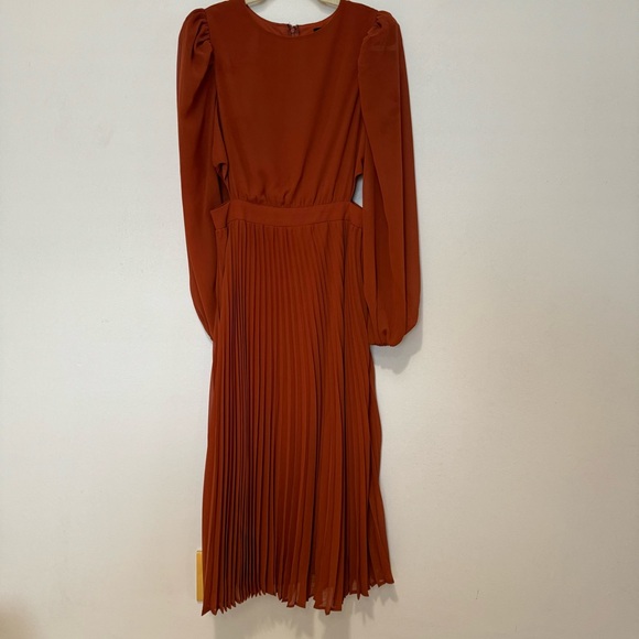 Jealous Tomato Pleated Mini Dress with Puff Sleeves Size Small - Picture 14 of 14